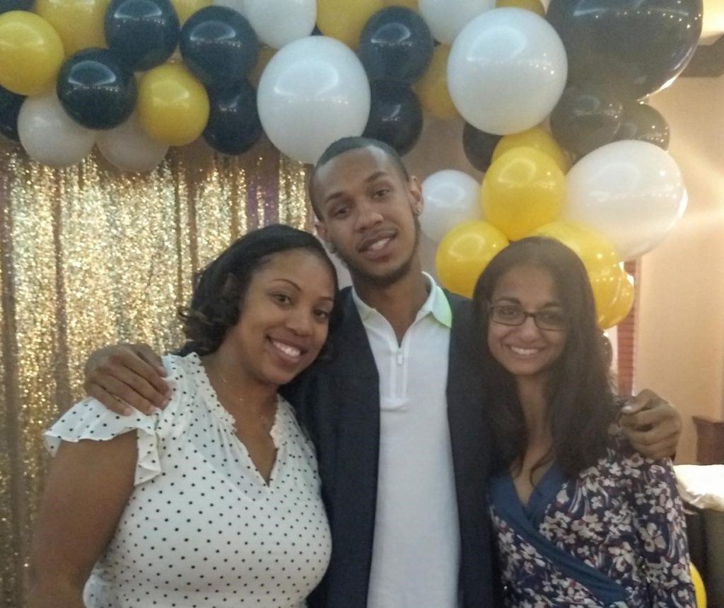 PJC attorney Monisha Cherayil with Dante and his mother, Porsche