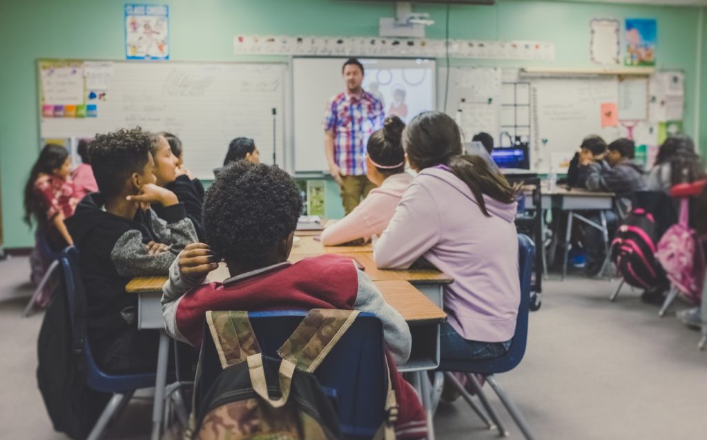 Classroom with students and teacher