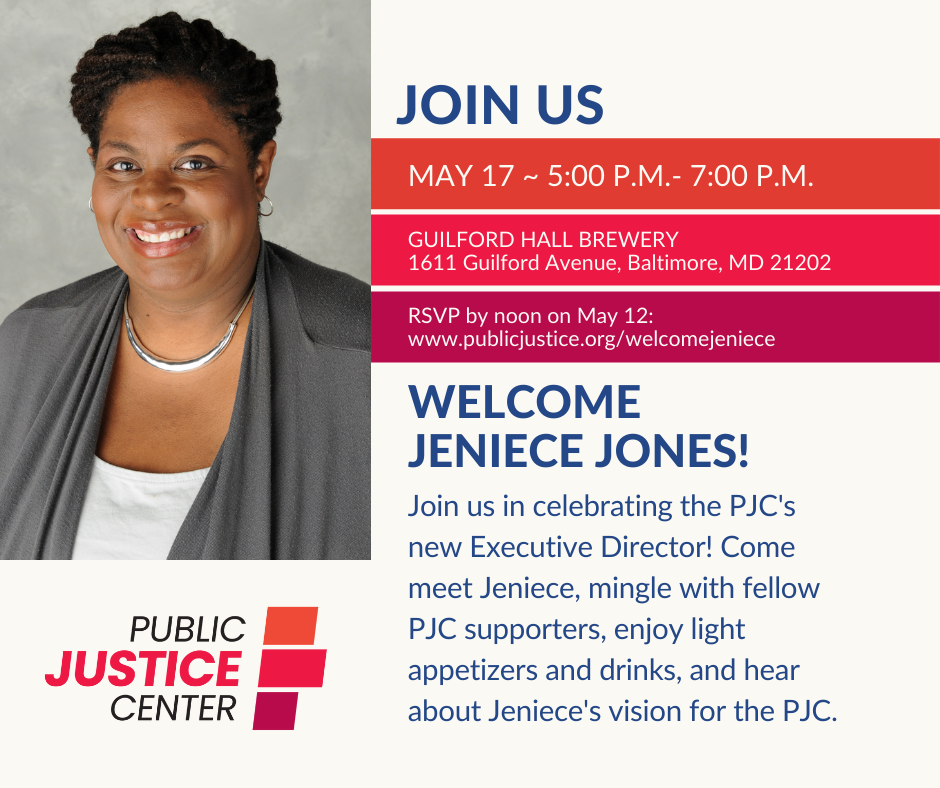 Welcome Jeniece Jones, the PJC's new Executive Director!