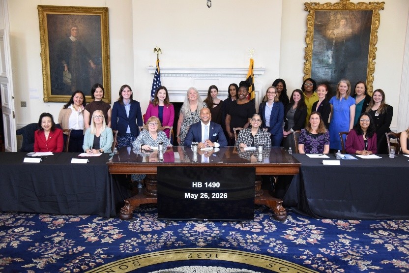 Group photo at the bill signing for HB 1490